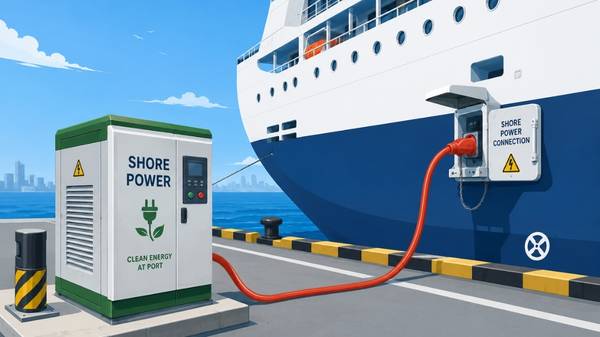 Shore power illustration.