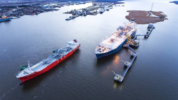 Coral Energy vessel at Klaipeda LNG terminal.