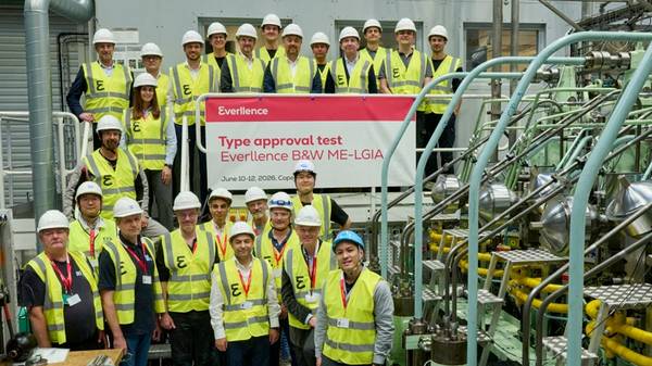 Type approval test (TAT) for ME-LGIA ammonia engine.