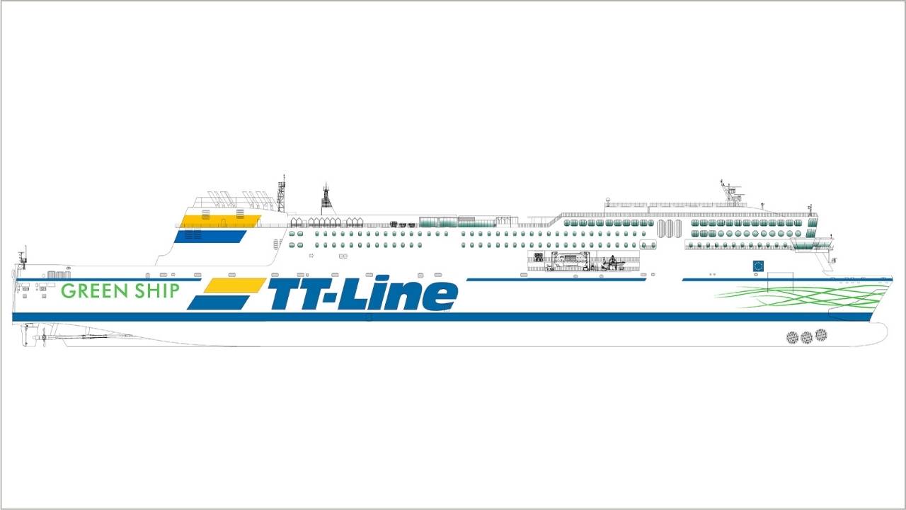 TT-Line Green Ship 2.0 illustration.