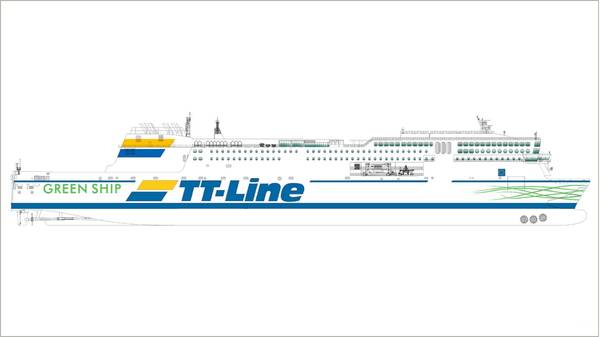 TT-Line Green Ship 2.0 illustration.