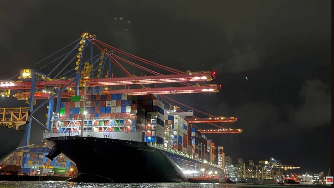 Bioethanol bunkering at the Port of Santos.