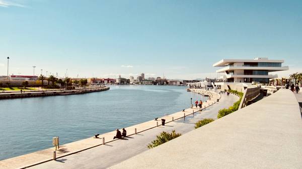 Valencia waterfront.