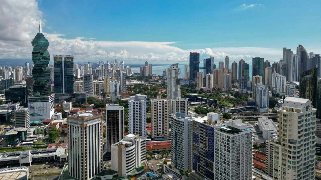 Panama City skyline.
