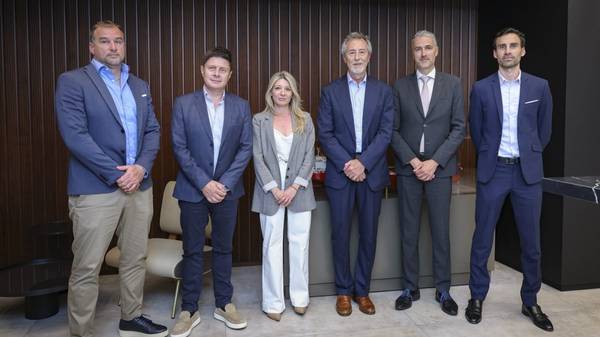 Scorpio team with representatives from Monaco's Department of Economic Development.
