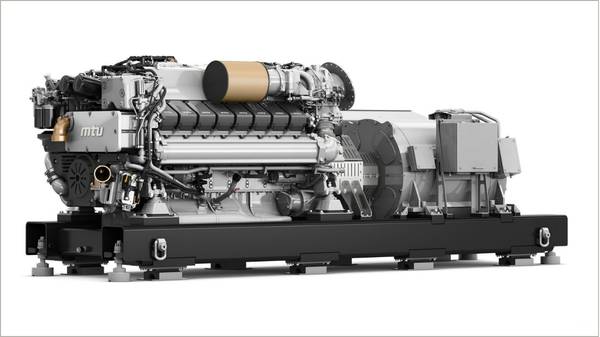 mtu Series 2000 generator set.
