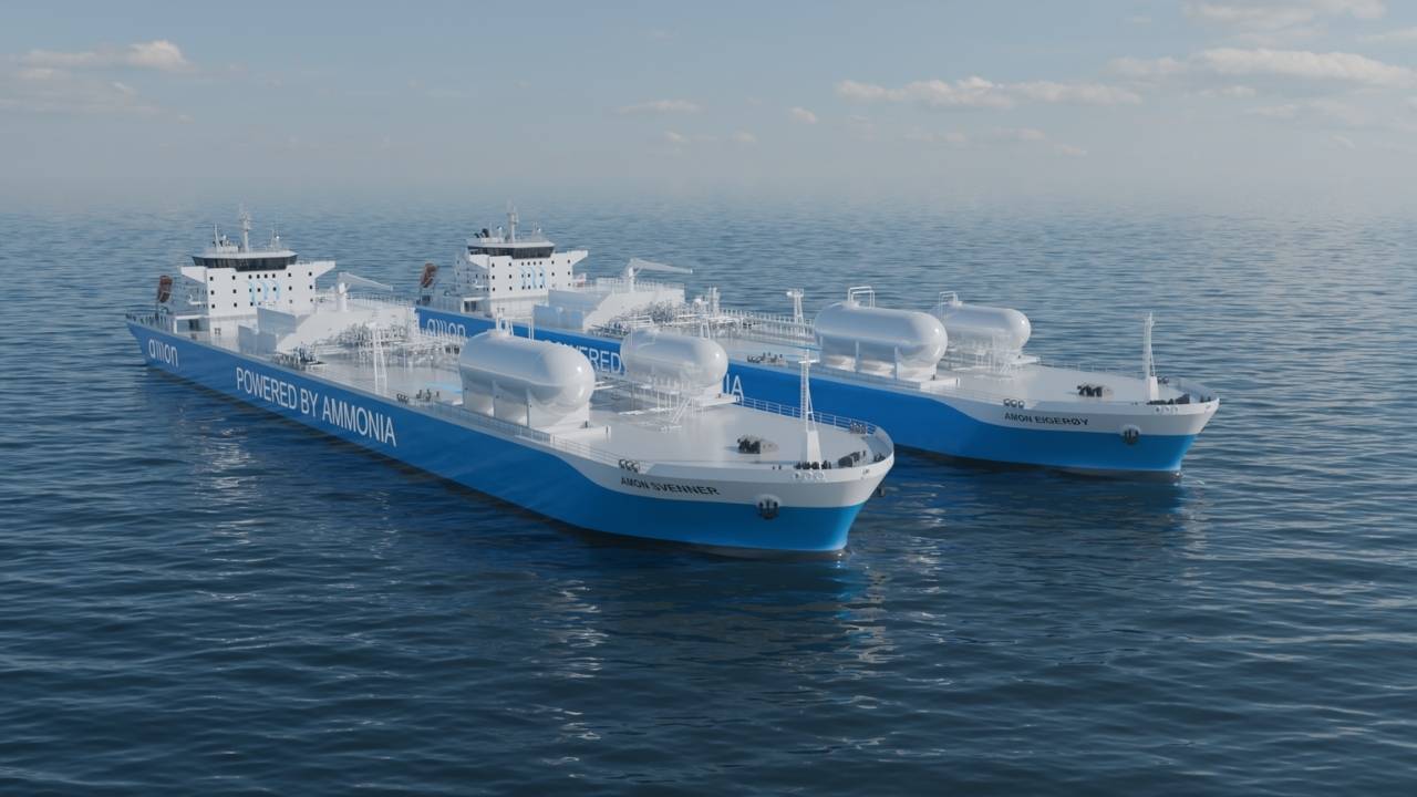 Ammonia vessel render.
