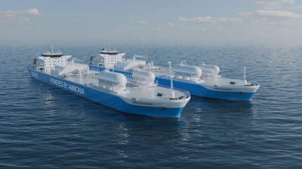 Ammonia vessel render.