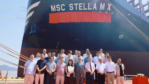 MSC Stella M X naming and delivery ceremony.