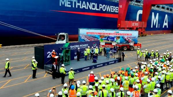 Shore power system launch at Port of Callao.