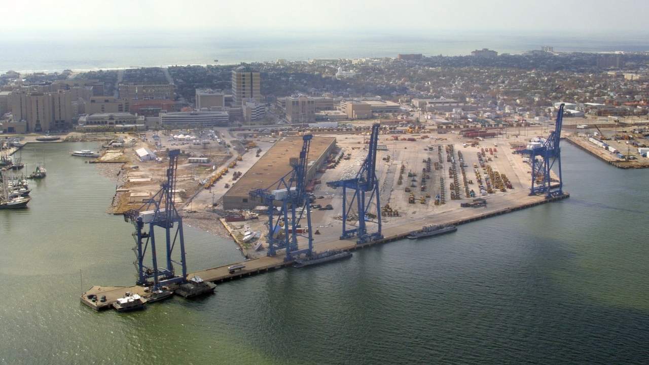 Port of Galveston.