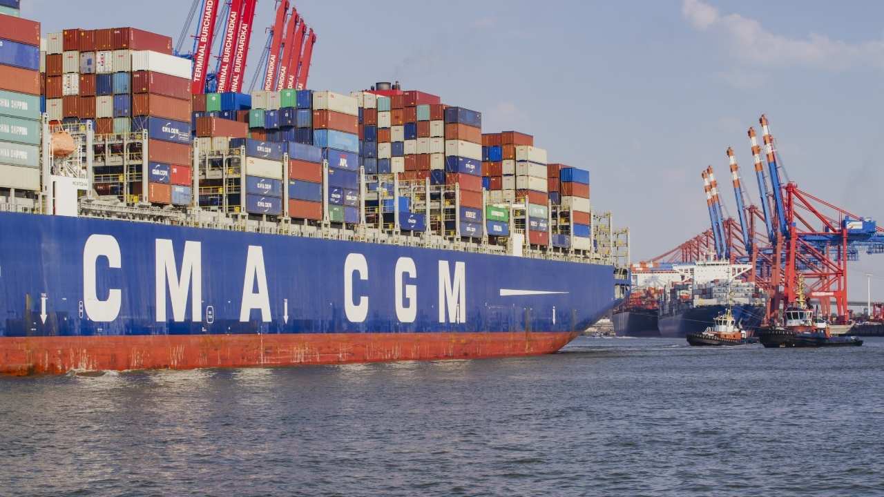 CMA CGM containership.