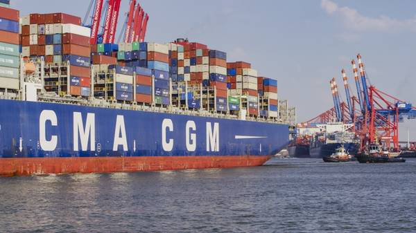 CMA CGM containership.