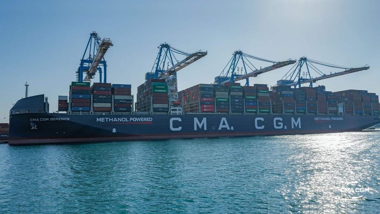 CMA CGM Berenice vessel.