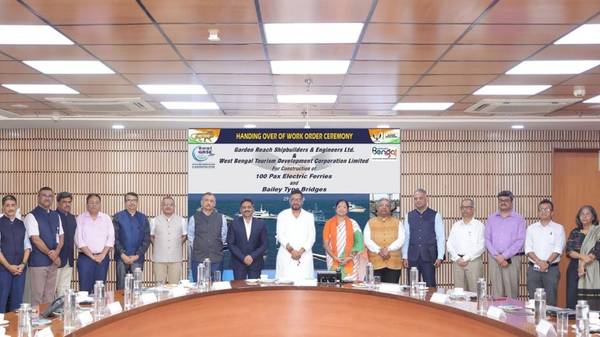 GRSE work order handing-over ceremony.