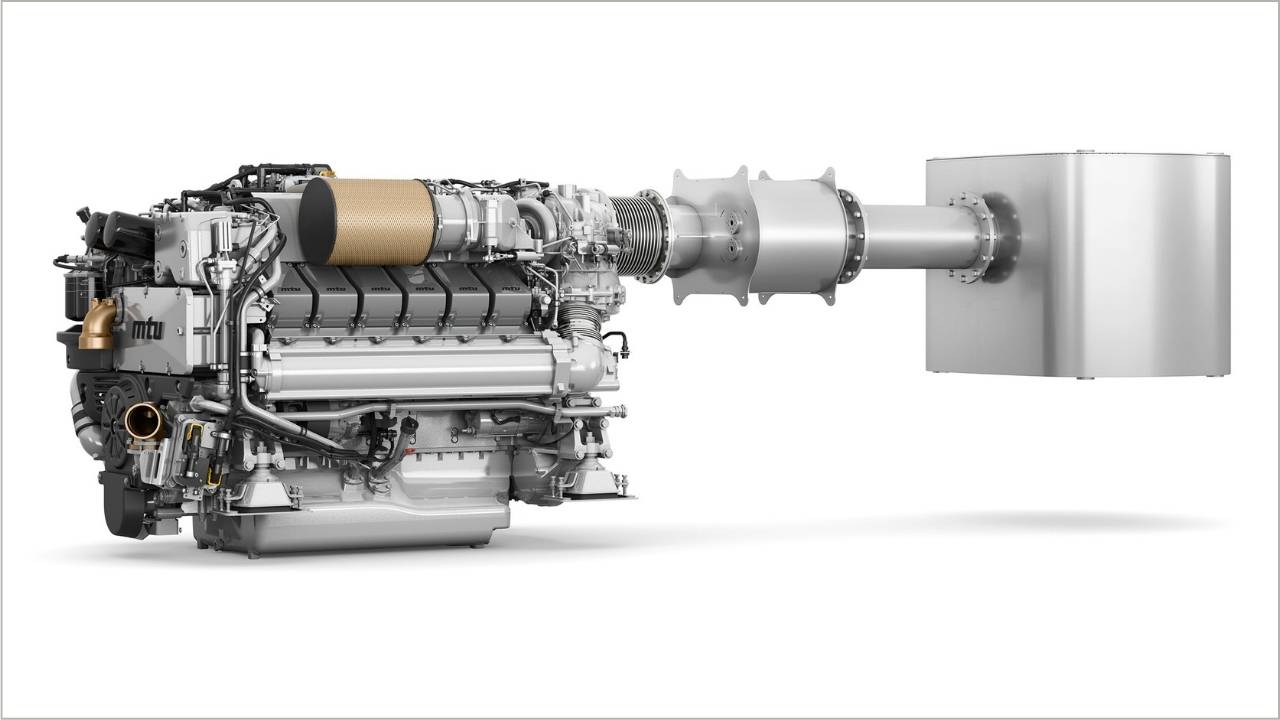 mtu 12V2000M96 SCR engine.