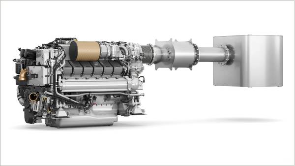 mtu 12V2000M96 SCR engine.