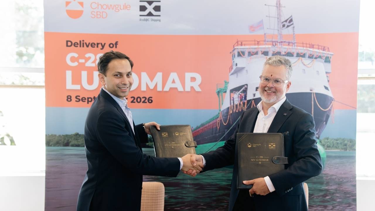 Luxomar delivery ceremony.