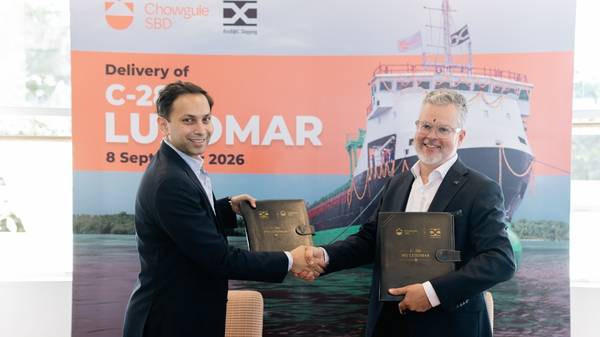 Luxomar delivery ceremony.