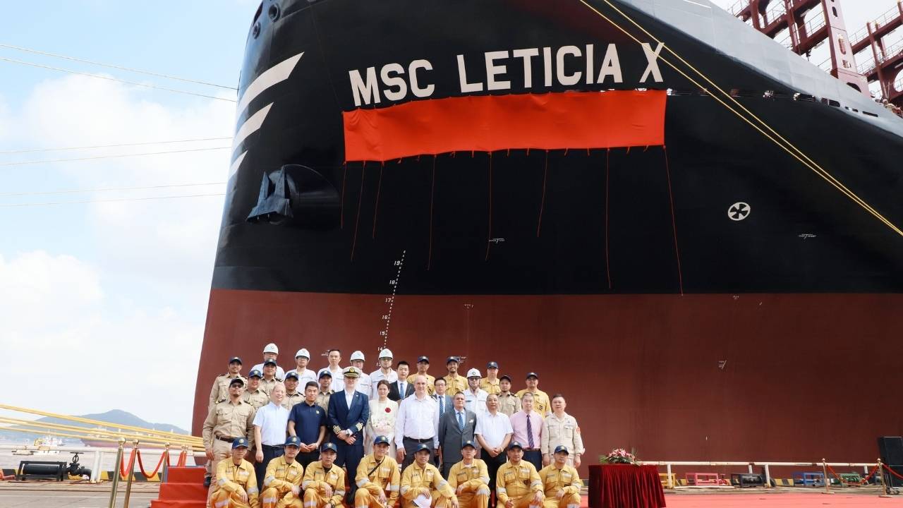 MSC Leticia X naming and delivery ceremony.