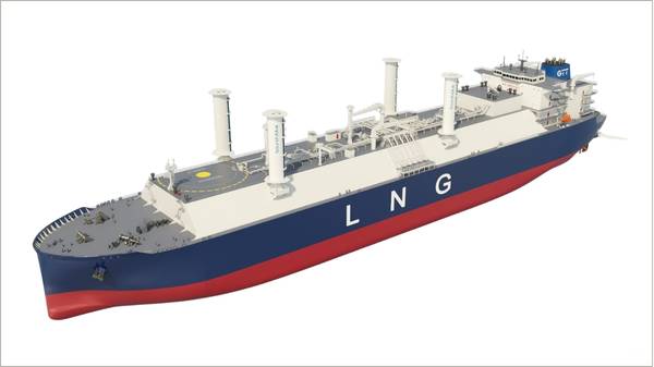 LNG carrier render.