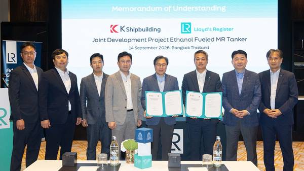 Lloyd's Register (LR) and K Shipbuilding MoU signing.