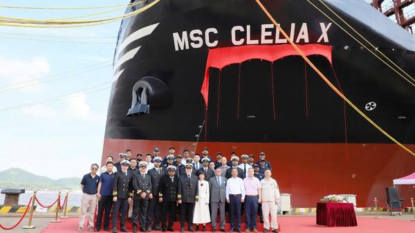 MSC Clelia X naming ceremony.