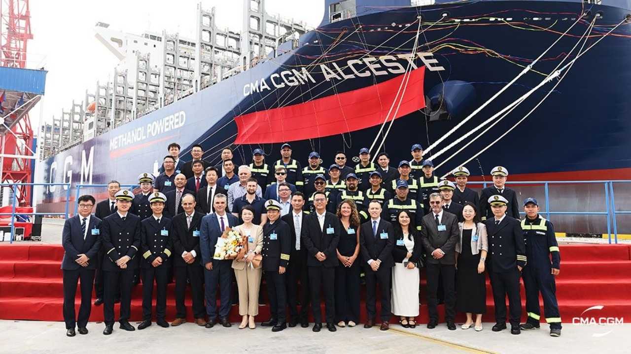 CMA CGM Alceste naming ceremony.