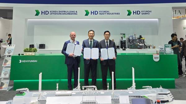 ABS, HD KSOE and Siemens MoU signing.