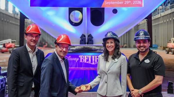 Keel-laying ceremony of Disney Believe.