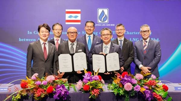 NYK and MISC joint venture signing.