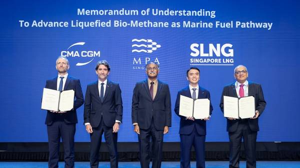 MPA, CMA CGM and SLNG sign MoU.